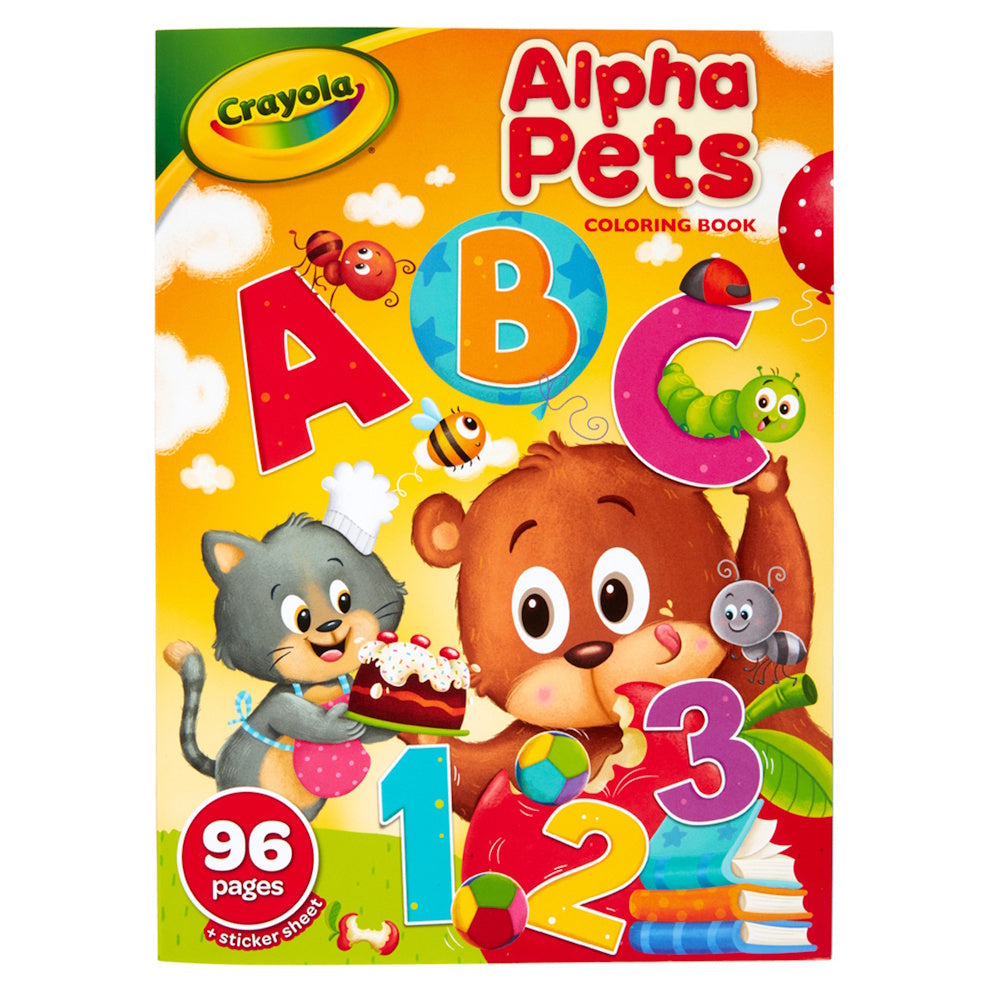 Crayola Alpha Pets Colouring Book 96 Pages