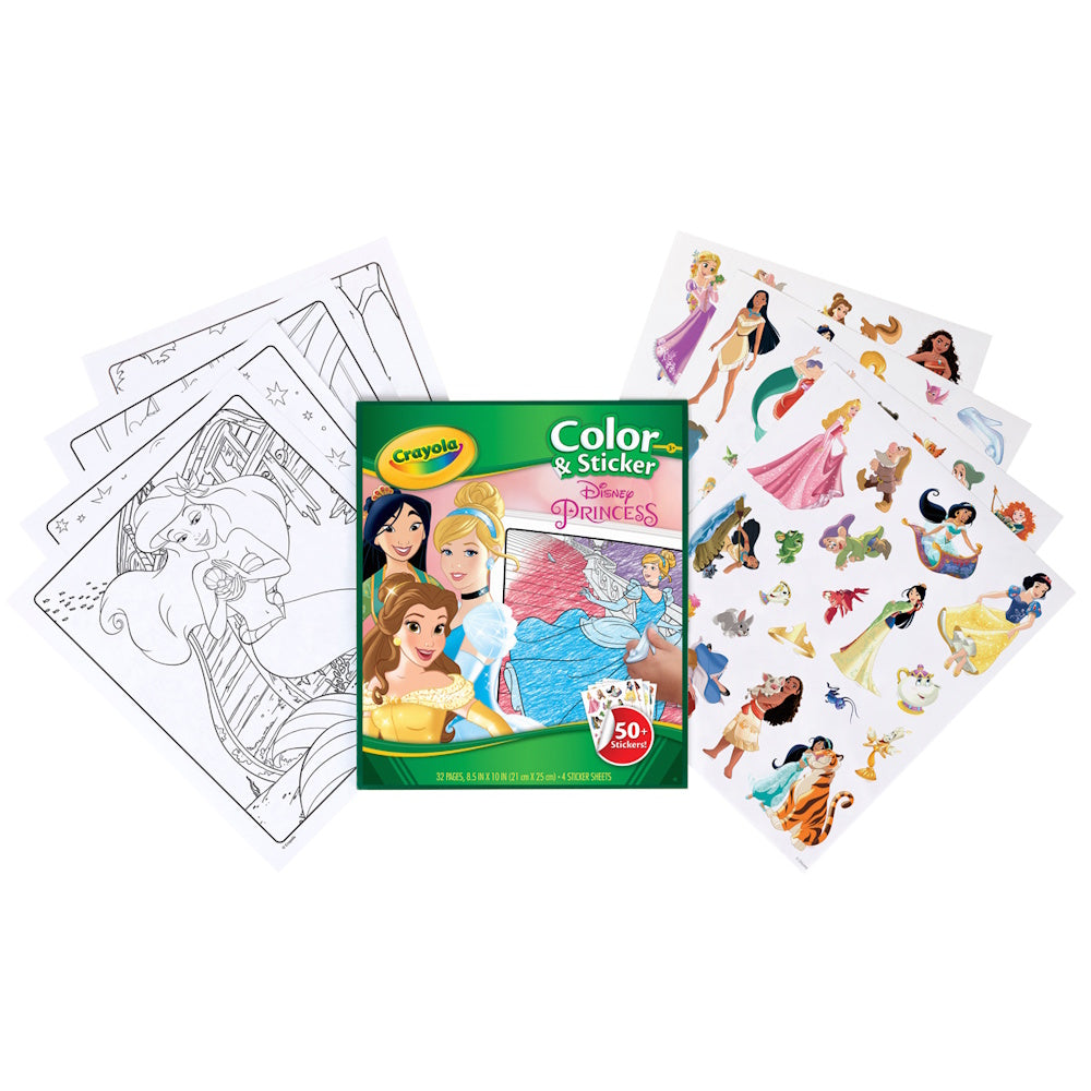 Crayola Colour & Sticker - Disney Princess