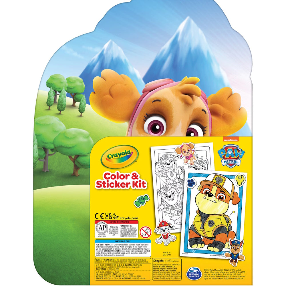 Crayola Colour & Sticker Kit - Paw Patrol