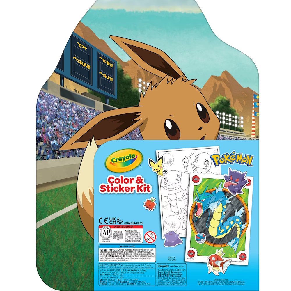 Crayola Colour & Sticker Kit - Pokemon