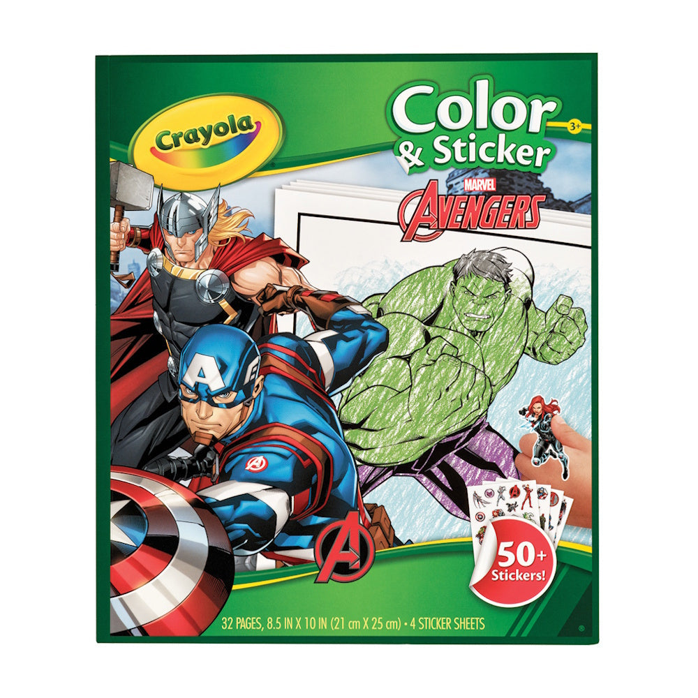Crayola Colour & Sticker - Marvel Avengers