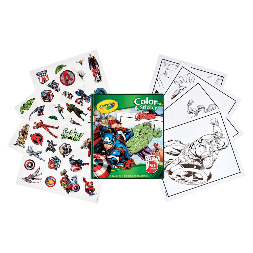 Crayola Colour & Sticker - Marvel Avengers