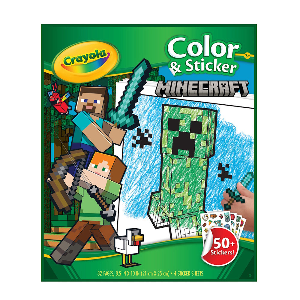 Crayola Colour & Sticker - Minecraft