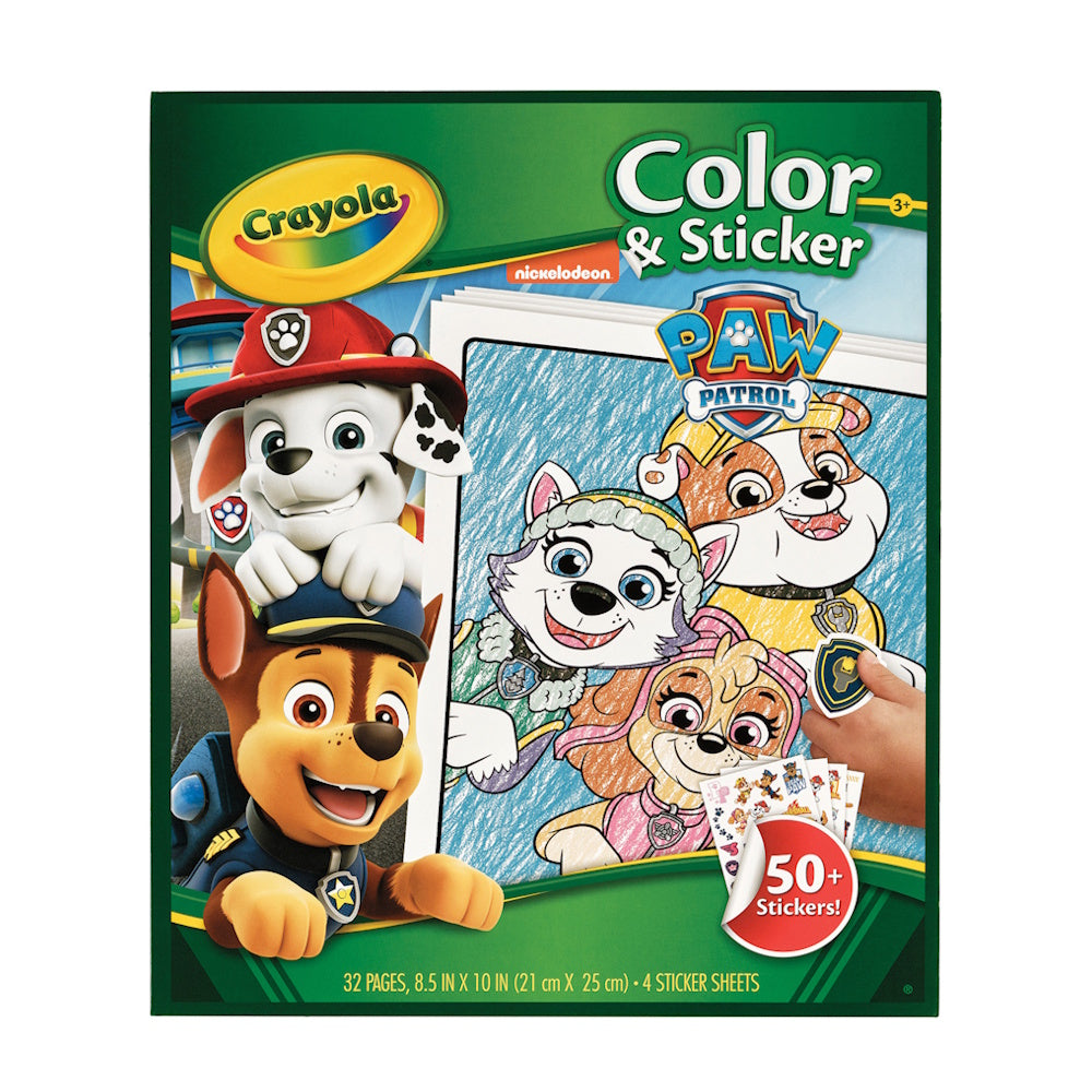 Crayola Colour & Sticker - Paw Patrol
