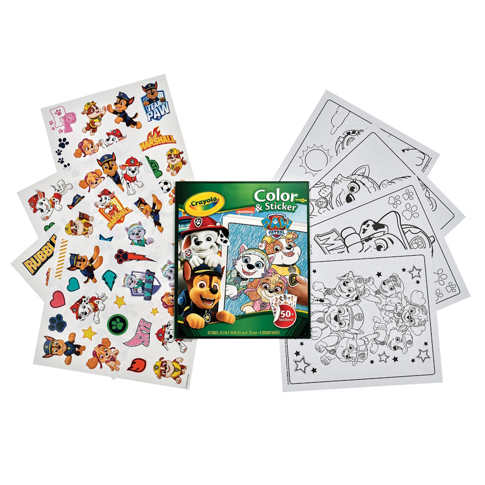Crayola Colour & Sticker - Paw Patrol