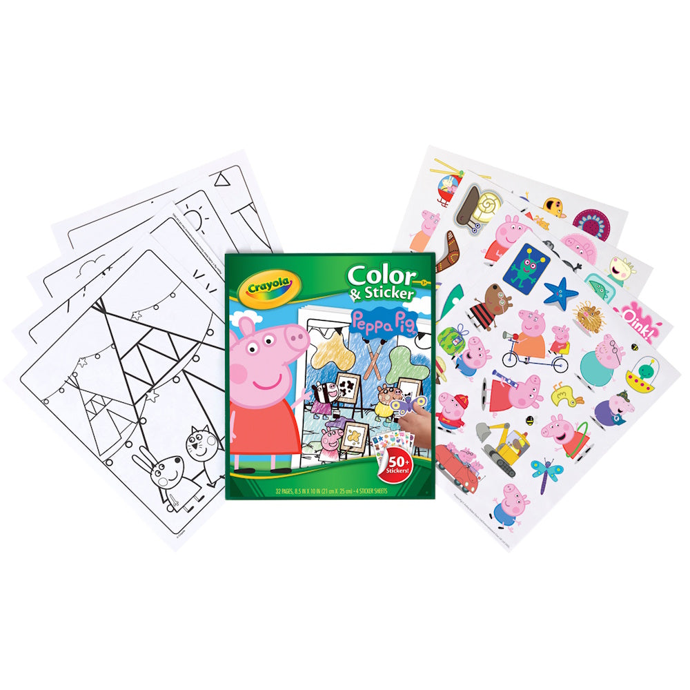 Crayola Colour & Sticker - Peppa Pig