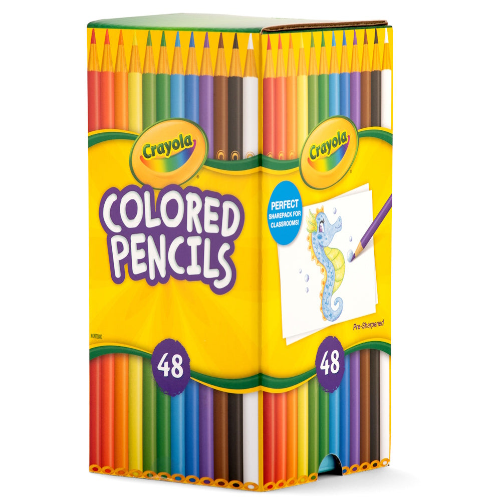 Crayola Coloured Pencils Desk Pack 48 Pieces