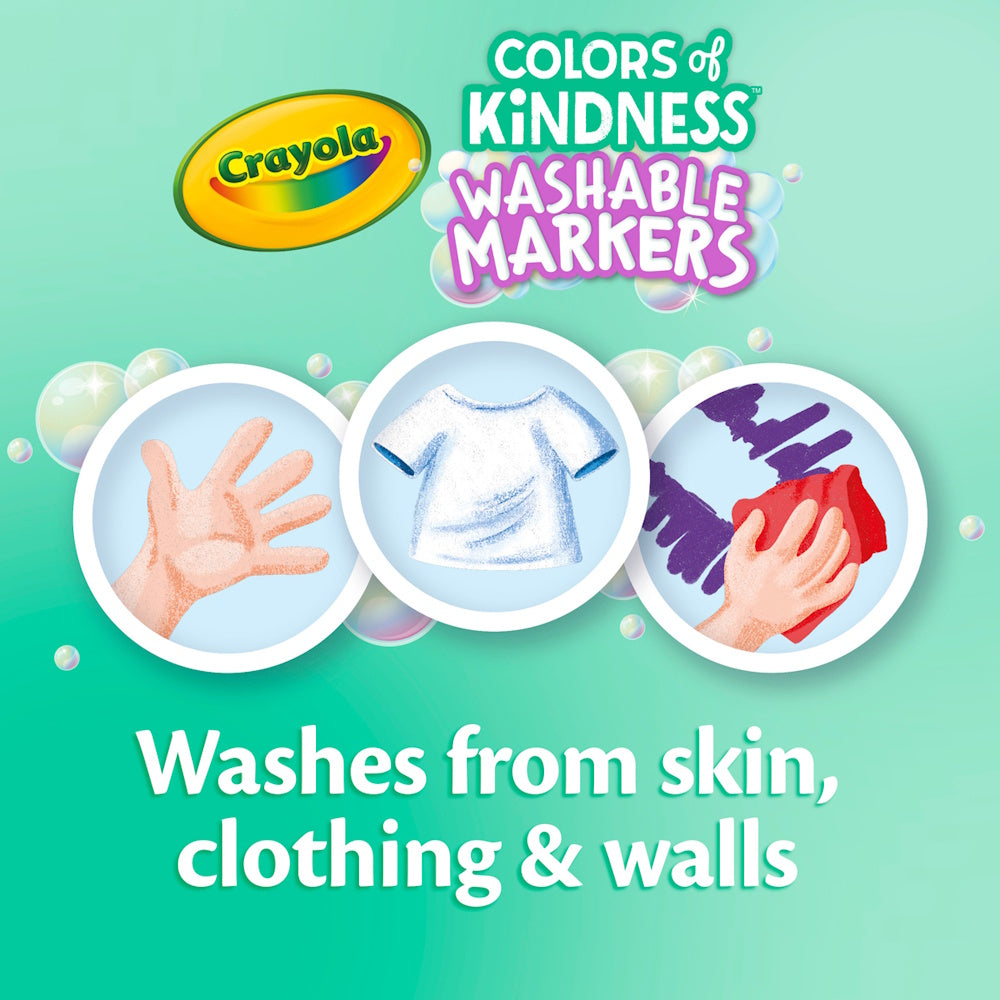 Crayola Colours of Kindness Fineline Washable Markers 10pk