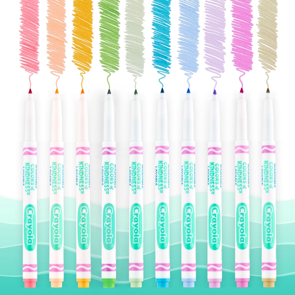 Crayola Colours of Kindness Fineline Washable Markers 10pk