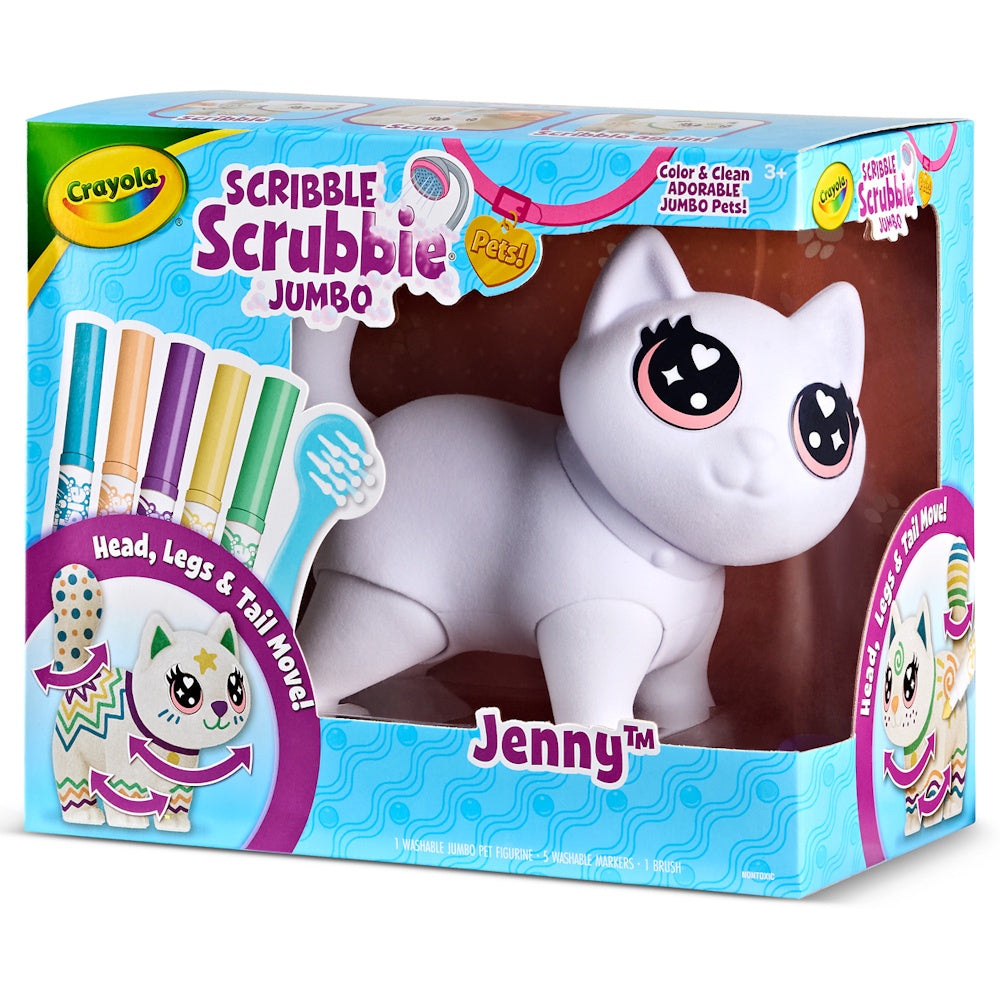 Crayola Scribble Scrubbie Poseable Jumbo Pet - Jenny