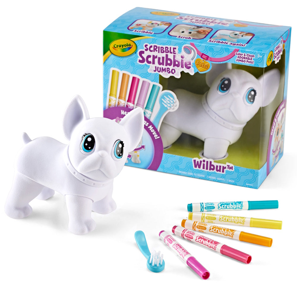 Crayola Scribble Scrubbie Poseable Jumbo Pet - Wilbur