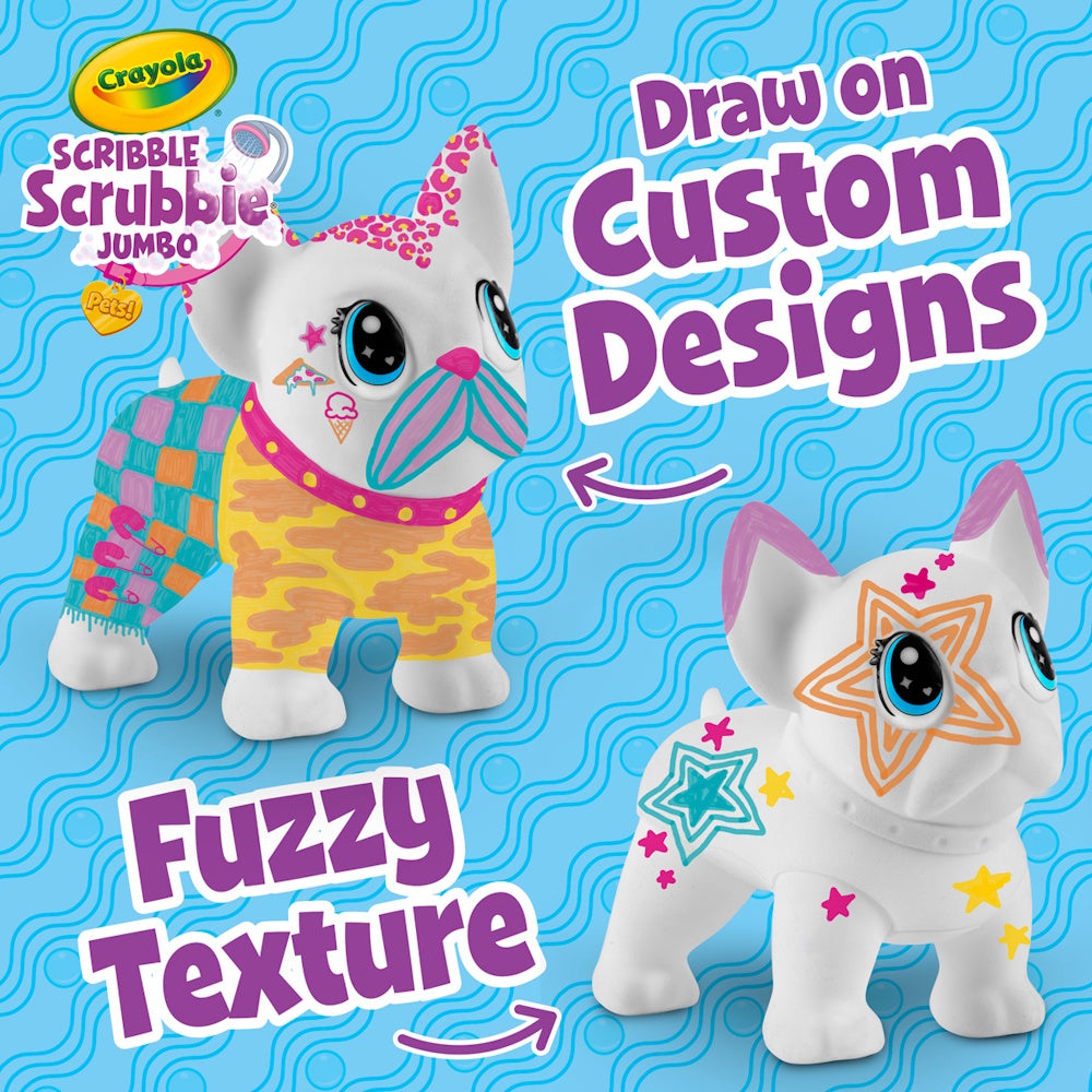 Crayola Scribble Scrubbie Poseable Jumbo Pet - Wilbur
