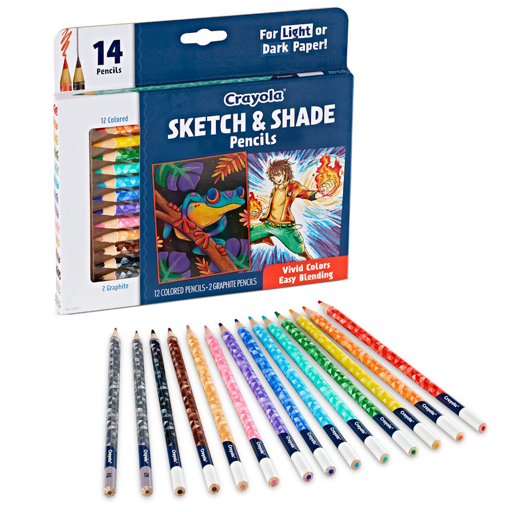 Crayola Sketch & Shade Pencils 14pk