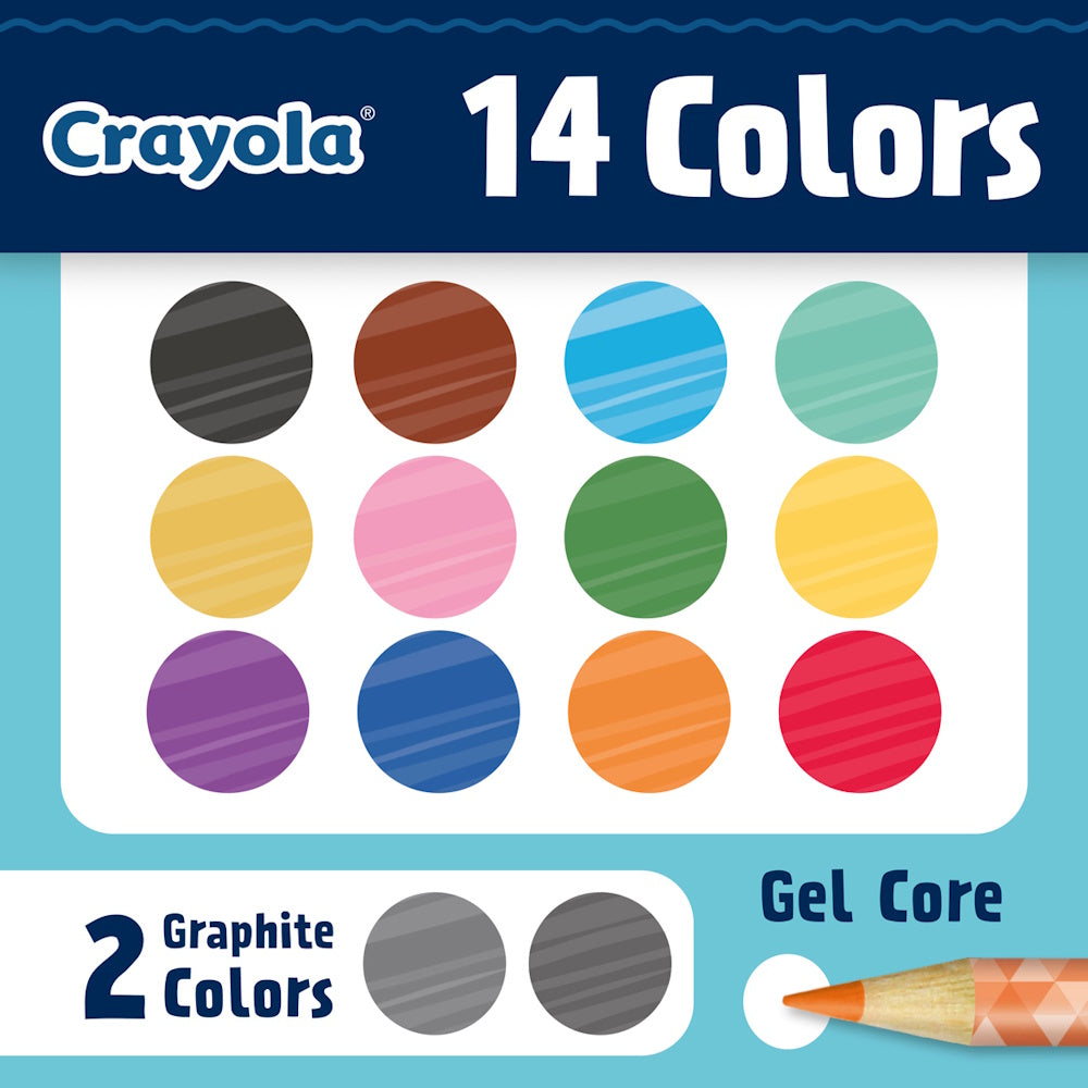Crayola Sketch & Shade Pencils 14pk