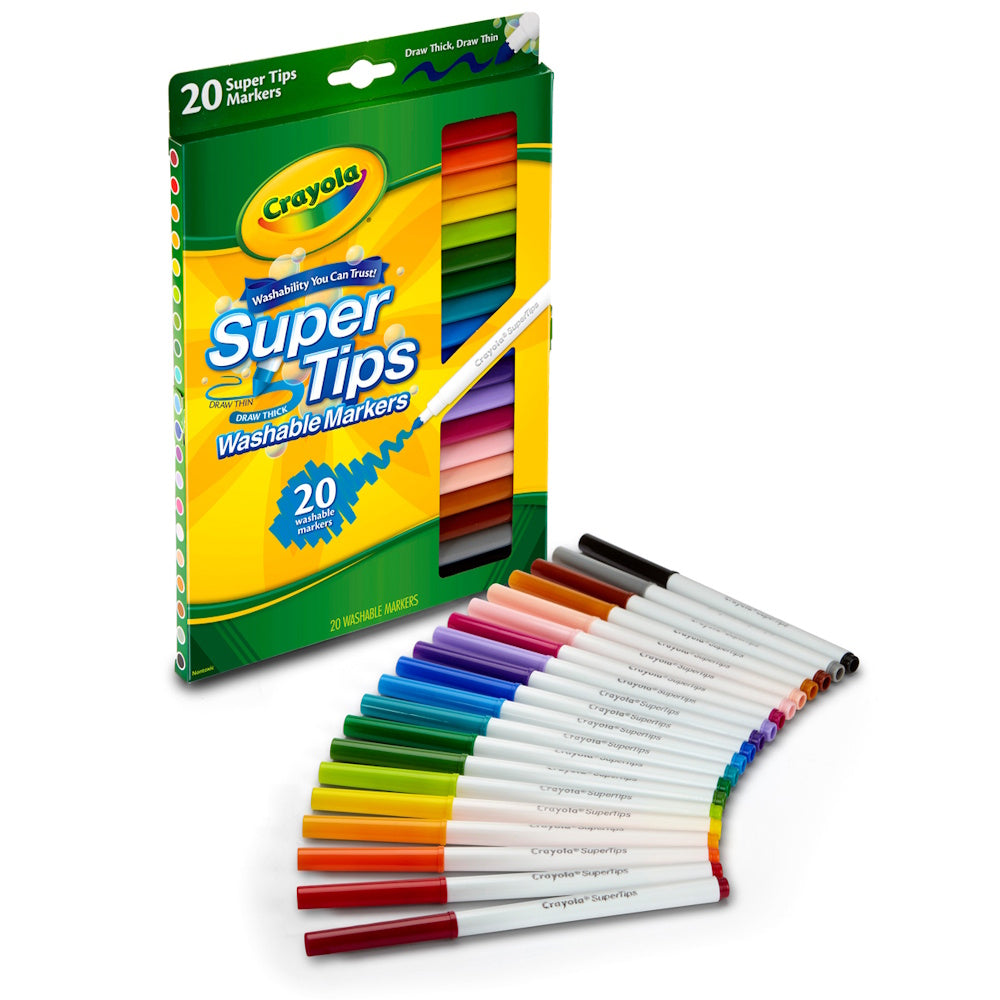 Crayola Super Tips Washable Markers 20pk