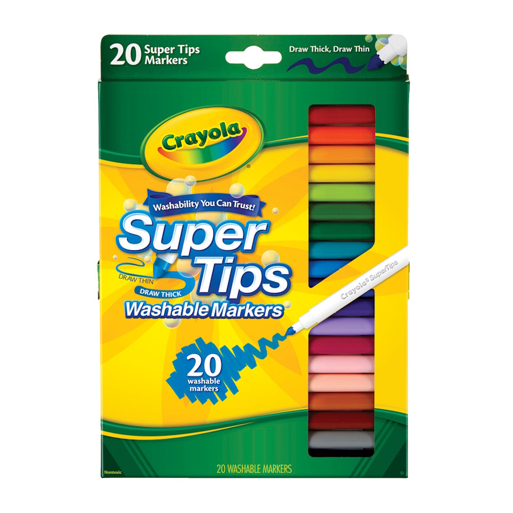 Crayola Super Tips Washable Markers 20pk