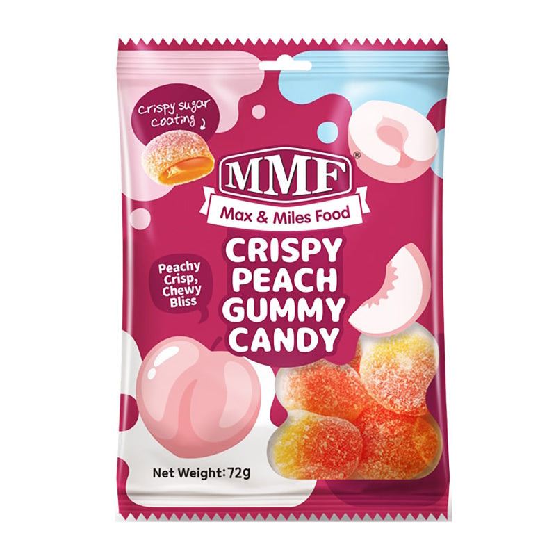 Crispy Peach Gummy Candy 72g