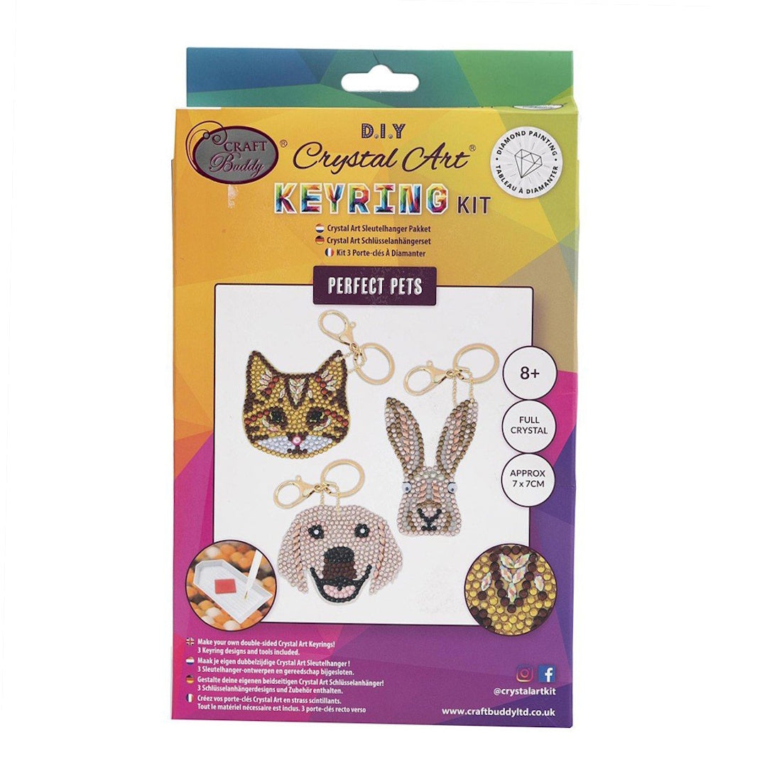 Crystal Art Perfect Pets Keyring Kit