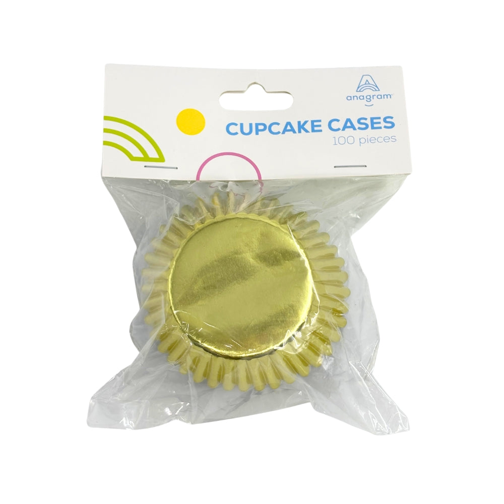 Cupcake Cases 100pk - Gold & Silver