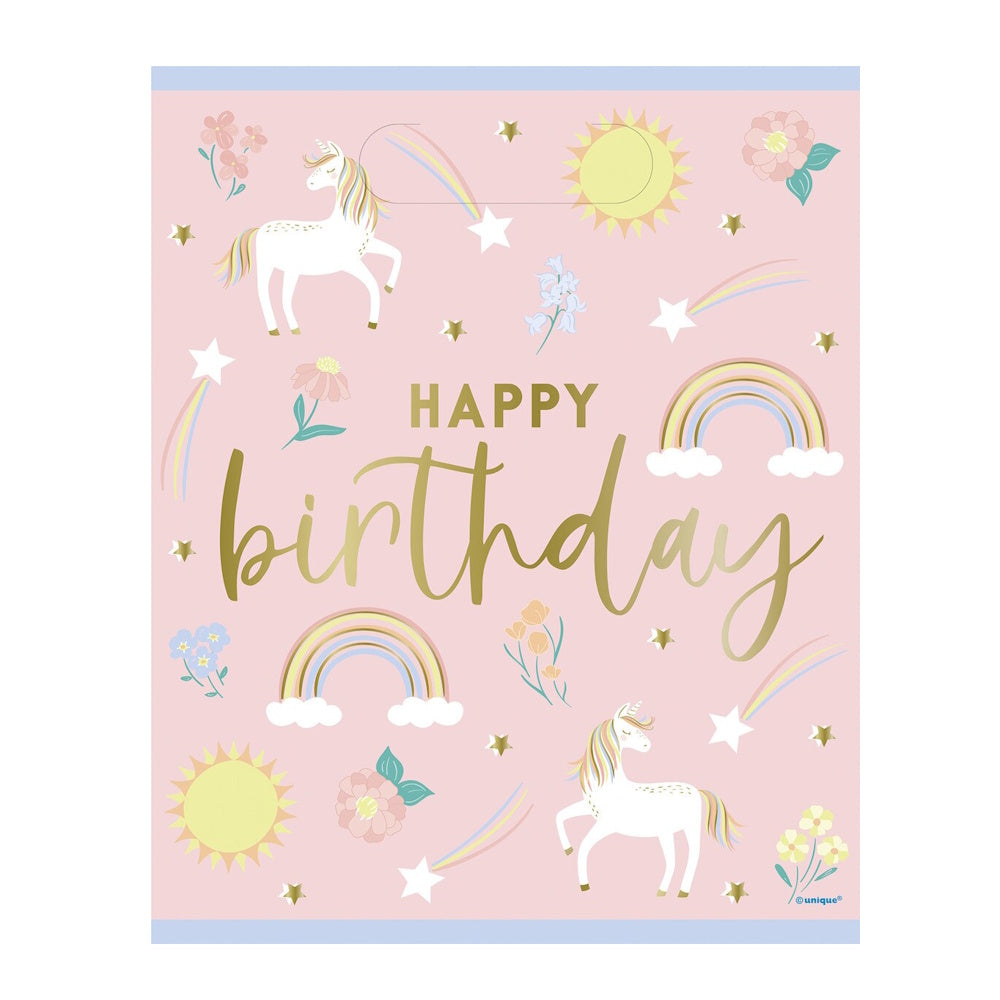 Dainty Unicorn Loot Bags 8pk