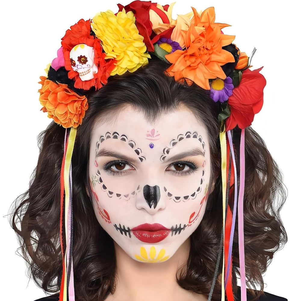 Day of the Dead Floral Headband