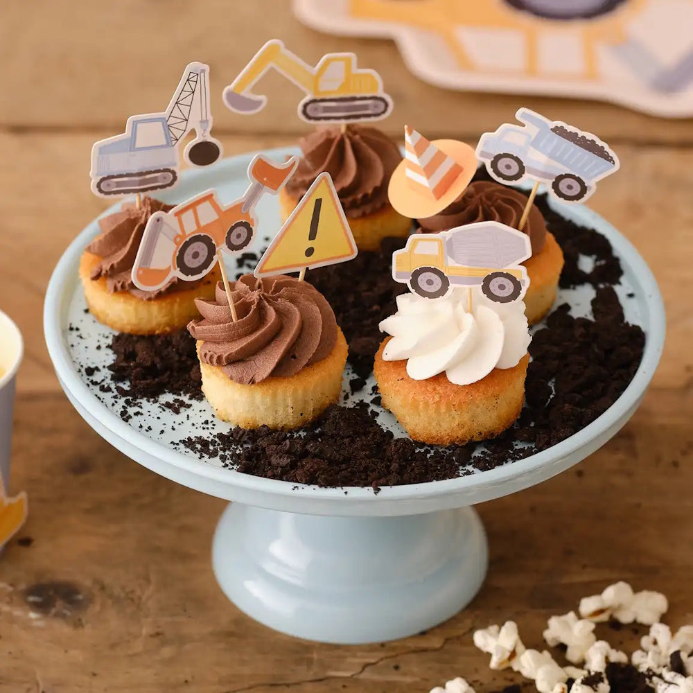 Diggin' It Construction Cupcake Toppers 12pk
