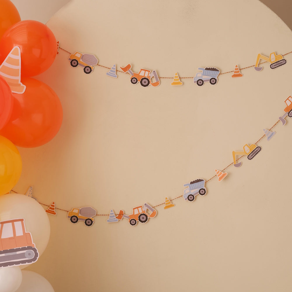 Diggin' It Construction Vehicle Garland
