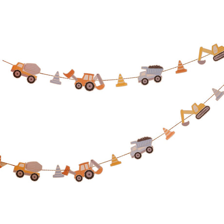 Diggin' It Construction Vehicle Garland