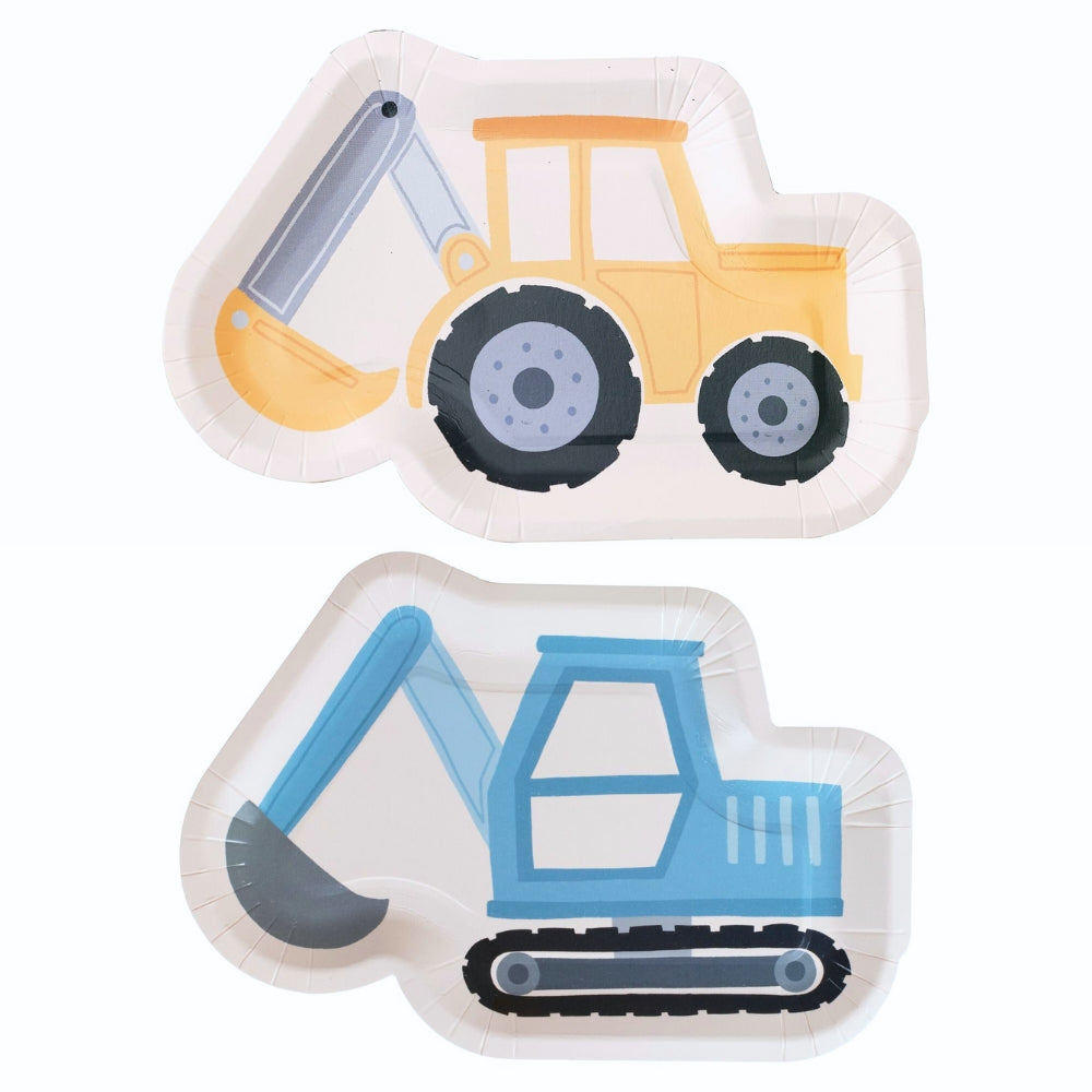 Diggin' It Construction Party Plates 8pk