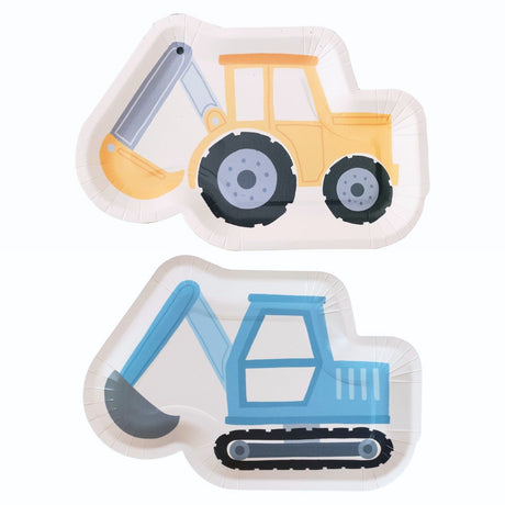 Diggin' It Construction Party Plates 8pk