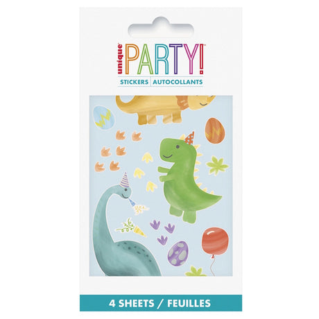Dinosaur Sticker Sheets 4pk