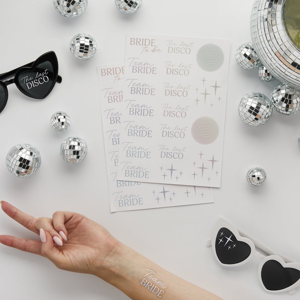 Disco Hen Team Bride Stickers