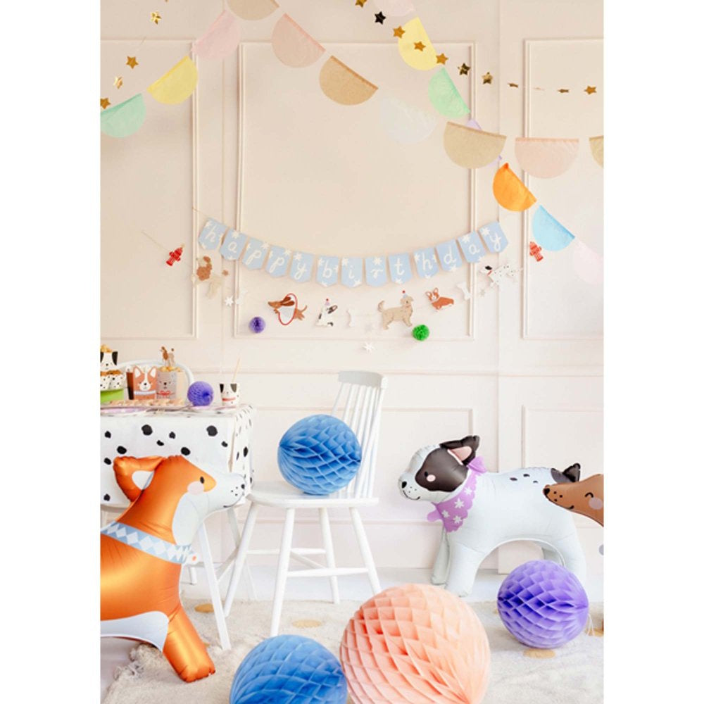 Dog Party Happy Birthday Banner Set