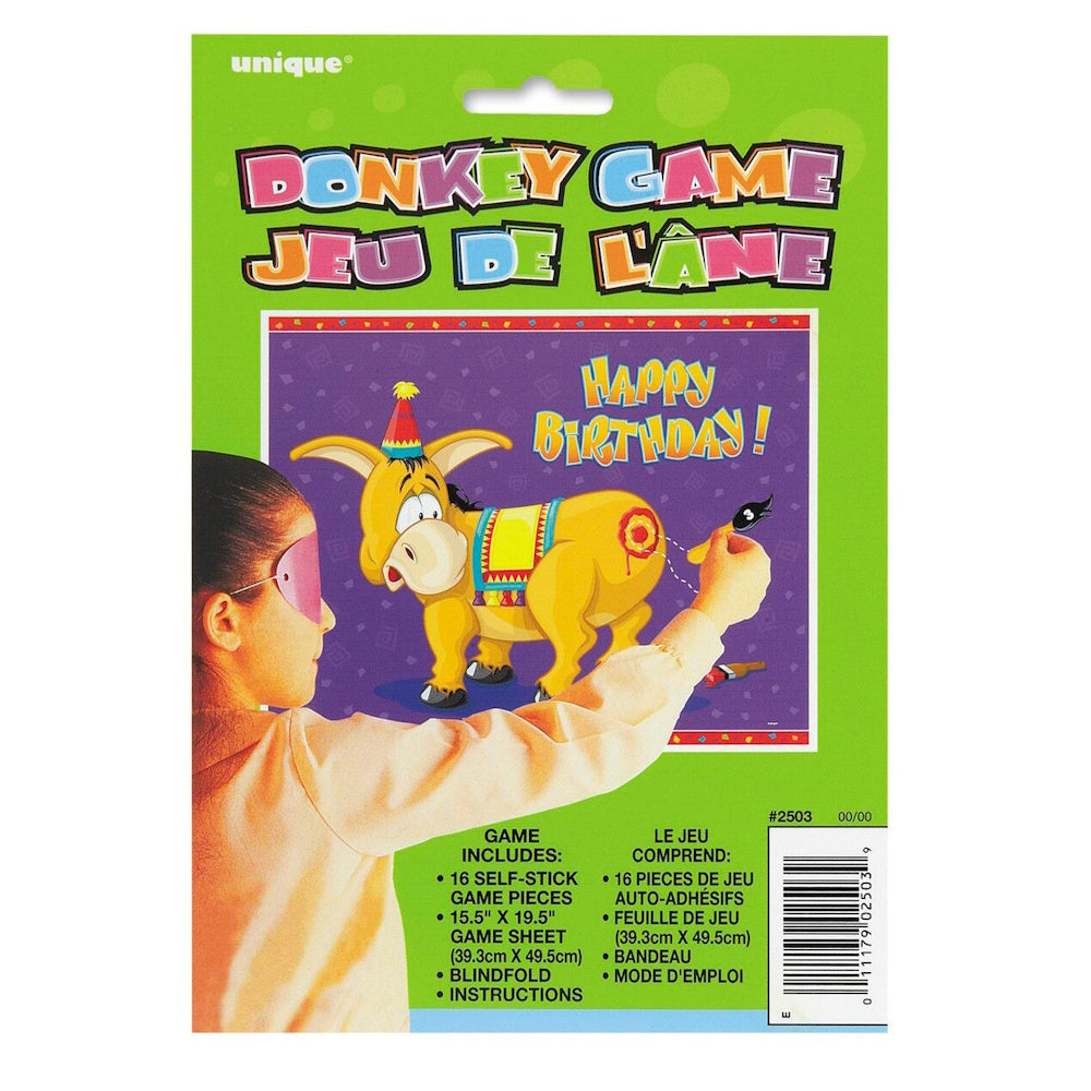 Pin the Tail Donkey Game for 16