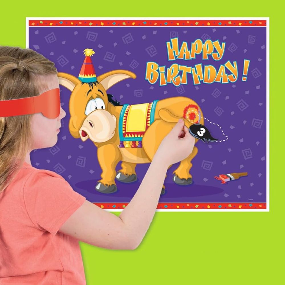 Pin the Tail Donkey Game for 16