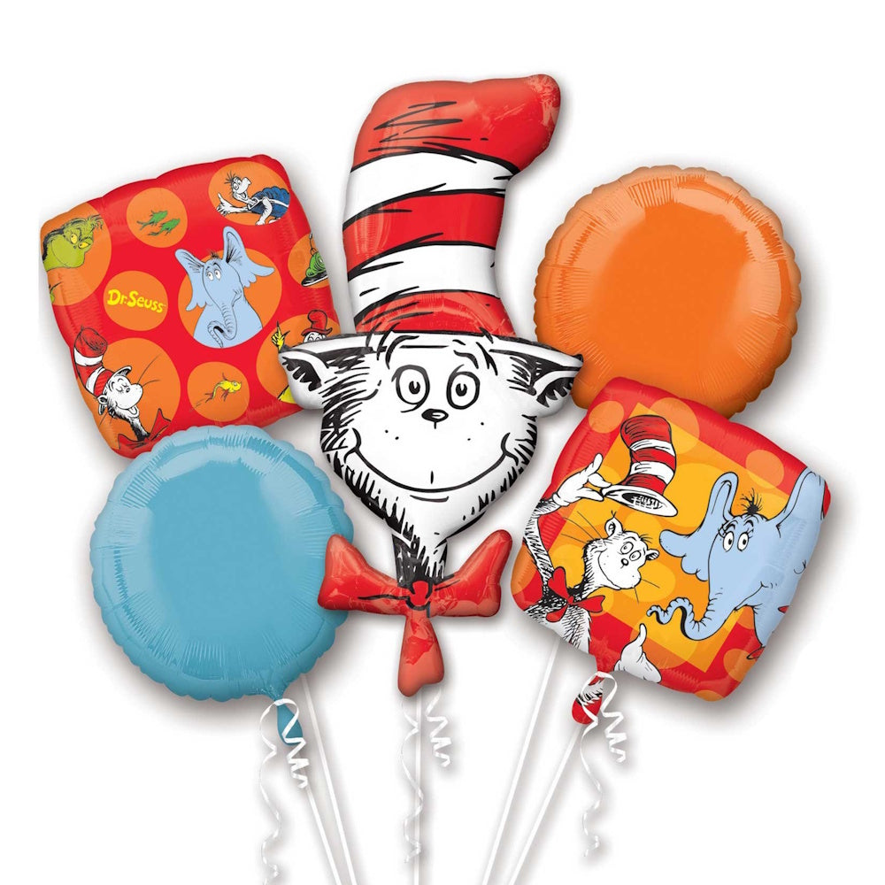 Dr Seuss Foil Balloon Bouquet