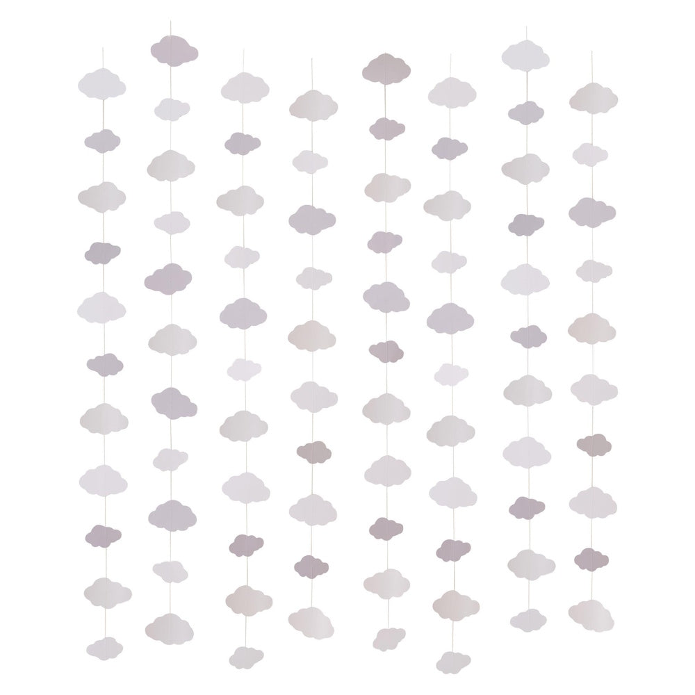 Dream Baby Pearlescent Cloud Baby Shower Backdrop