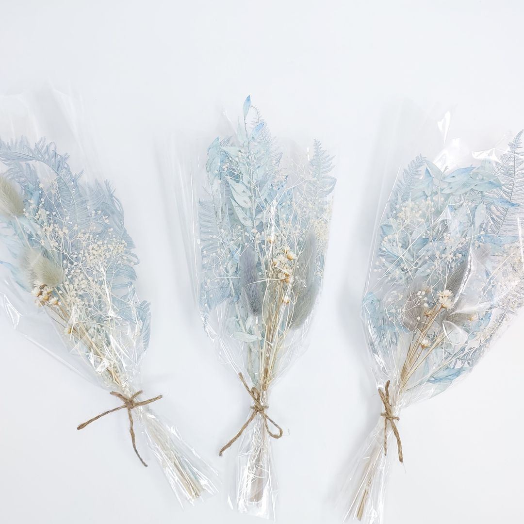 Dried Mixed Florals - Blues
