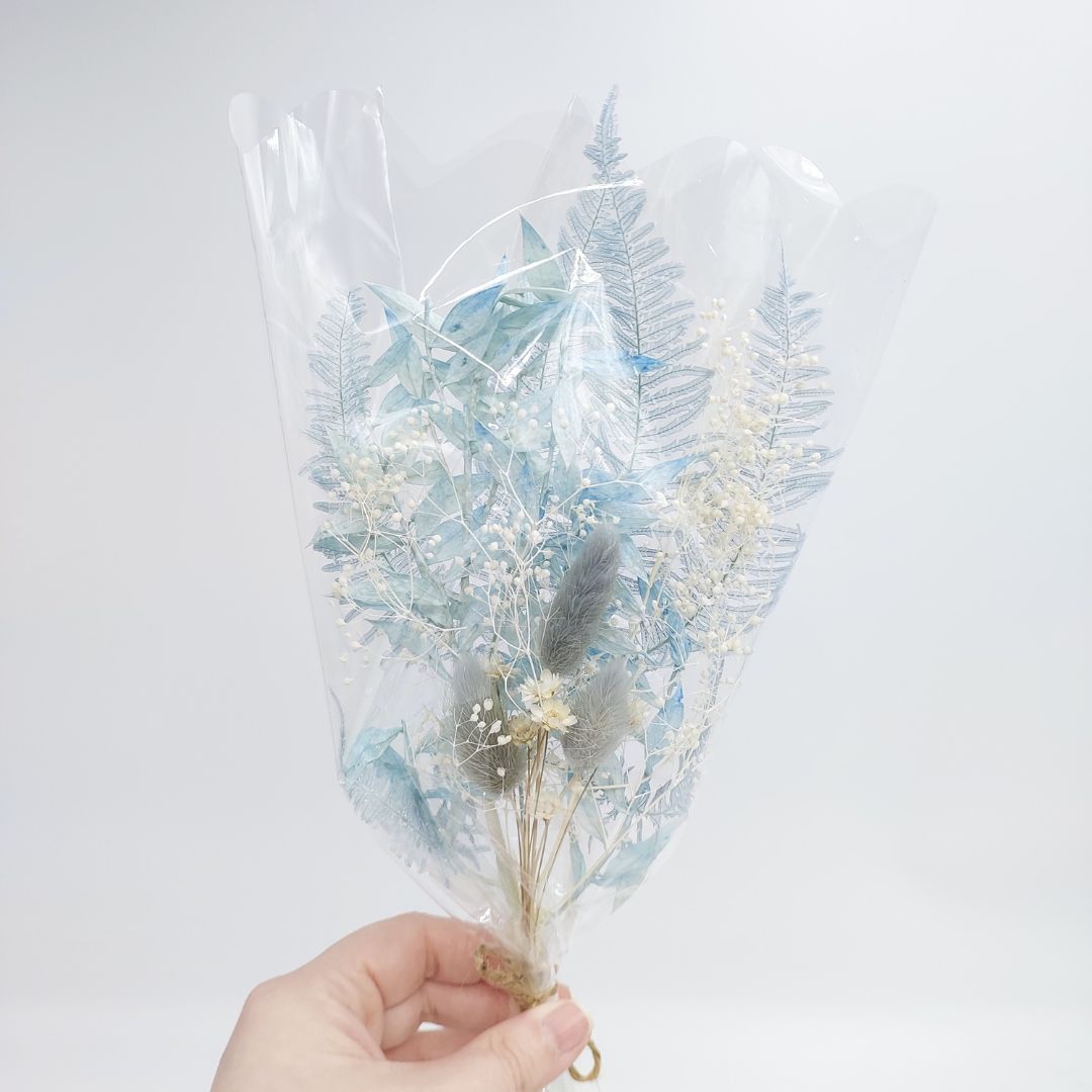 Dried Mixed Florals - Blues