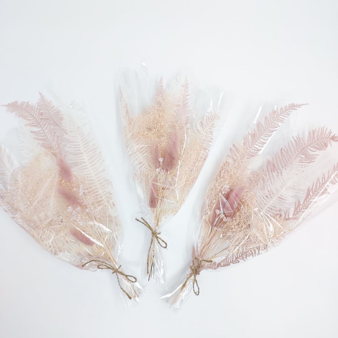 Dried Mixed Florals - Dusky Pink