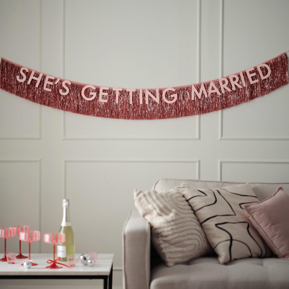 Drunk In Love She's Getting Married Bunting