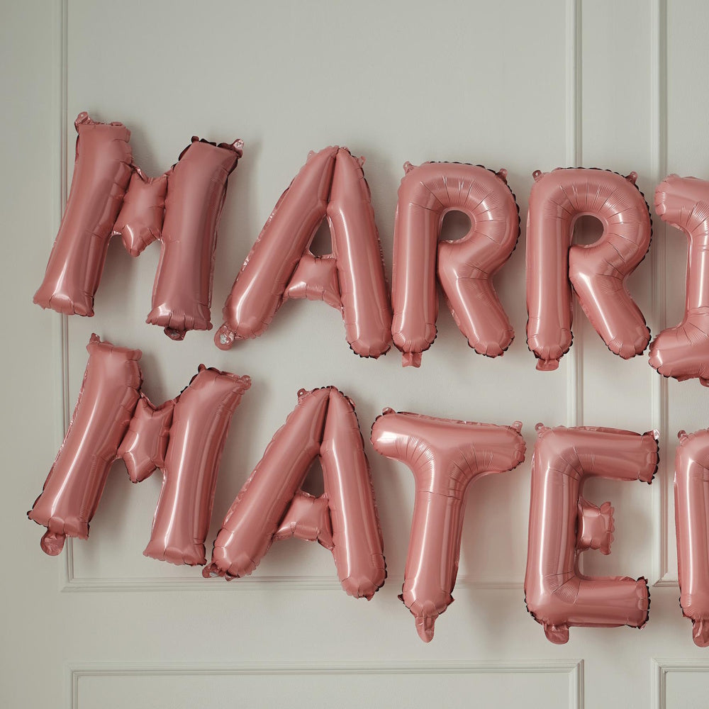 Drunk In Love Marriage Material Balloon Bunting