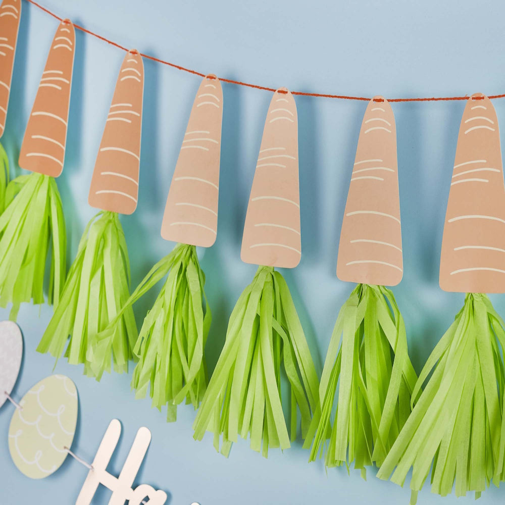 Easter Carrot Tassel Banner