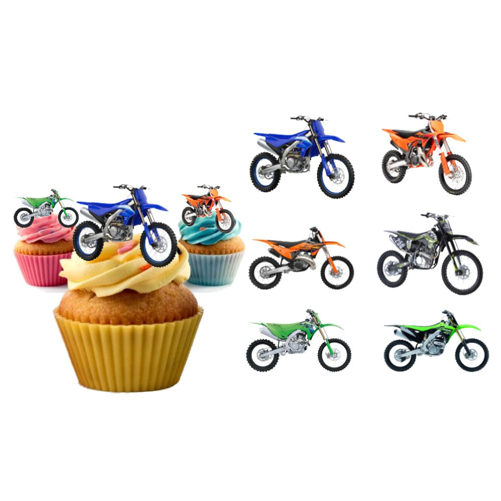 Edible Wafer Toppers - Dirt Bikes