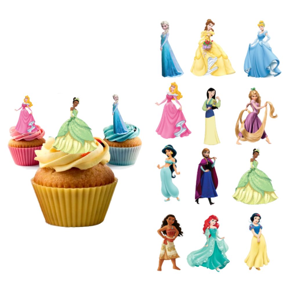 Edible Wafer Toppers - Princesses