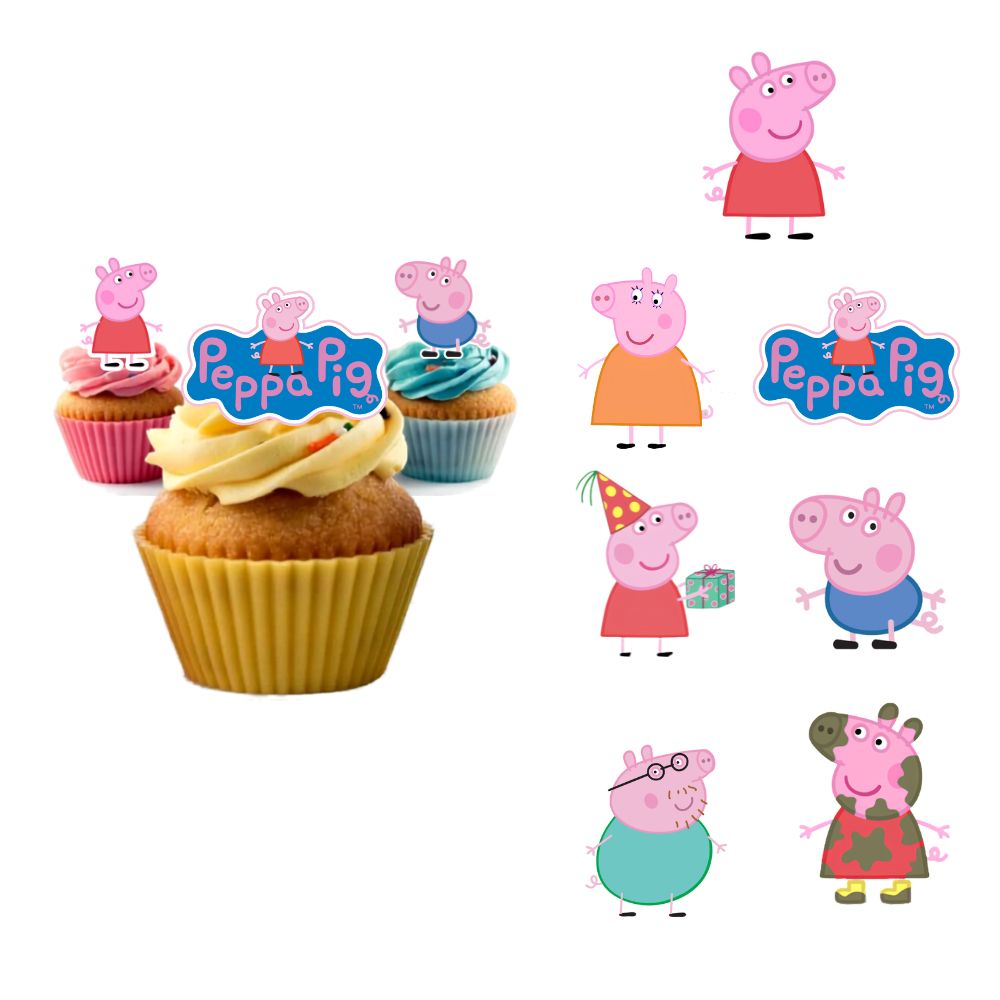Edible Wafer Toppers - Peppa