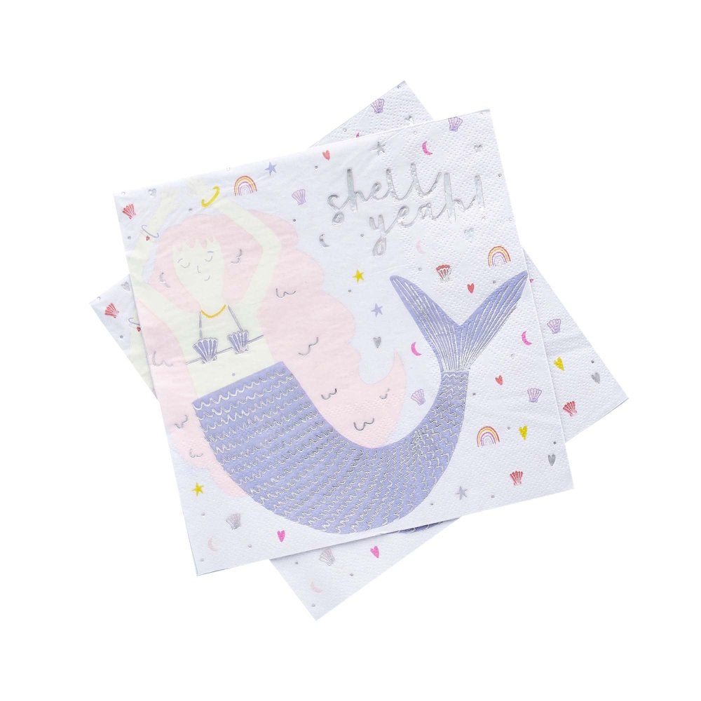 Enchanted Mermaid Lunch Napkins 16pk