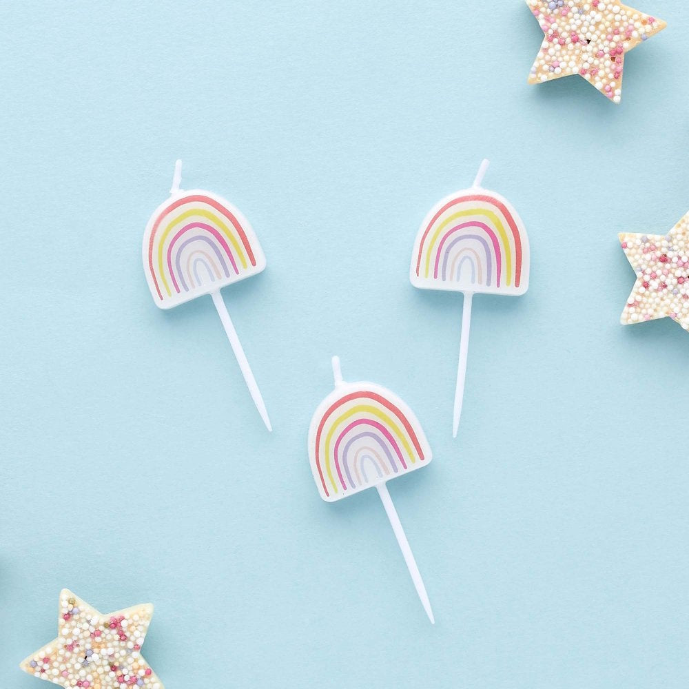 Enchanted Rainbow Candles 5pk
