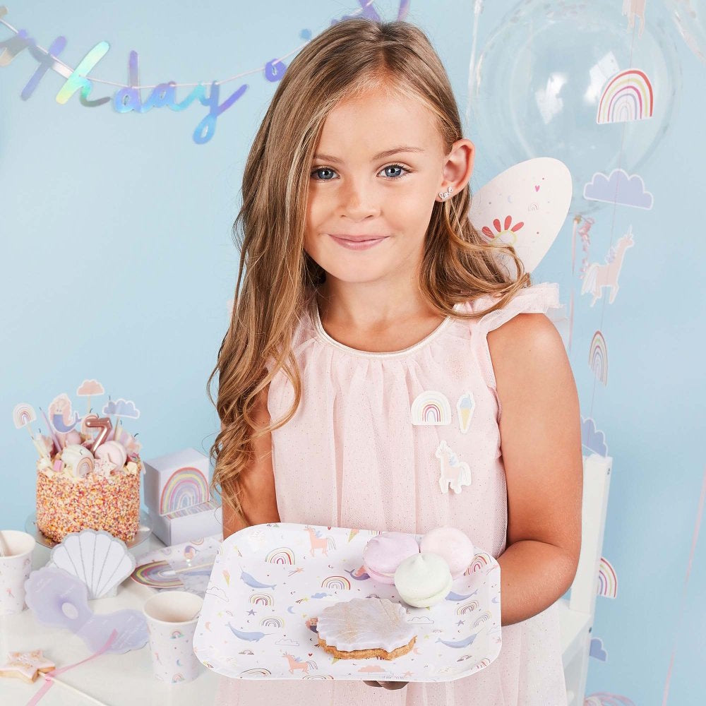 Enchanted Rainbow Plates 8pk