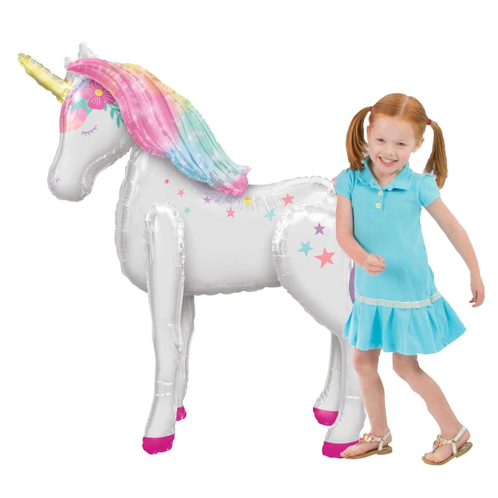 Enchanted Unicorn Airwalker Foil Balloon